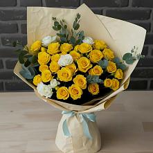 Букет цветов из:  Розы в Калиновской