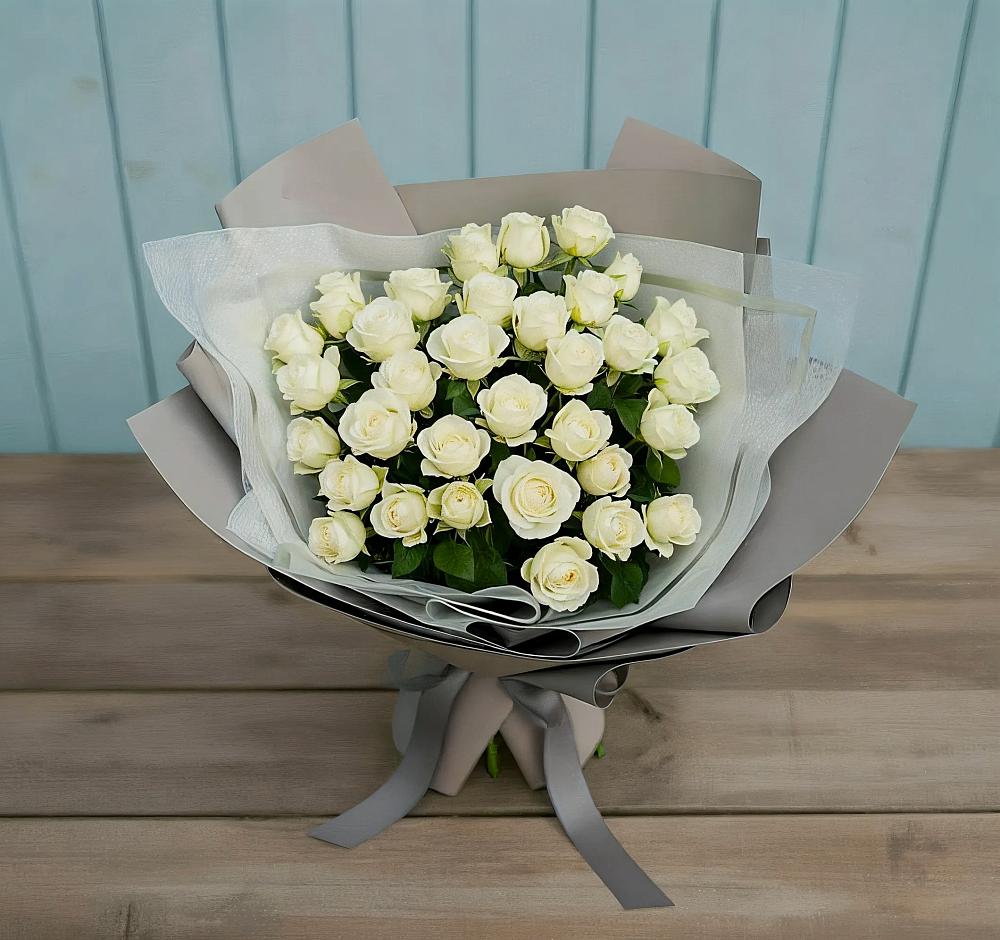 Букет Белоснежная нежность в Калиновской