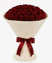 Букет 101 Бордовая роза Блэк Бакарра в Калиновской