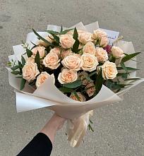 Букет Кремовые розы Латте в Калиновской
