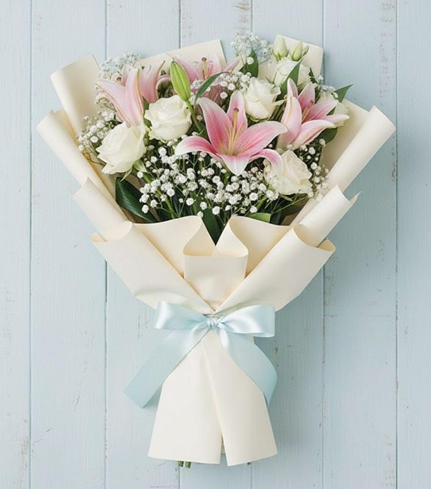 Букет цветов из: Лилии в Калиновской