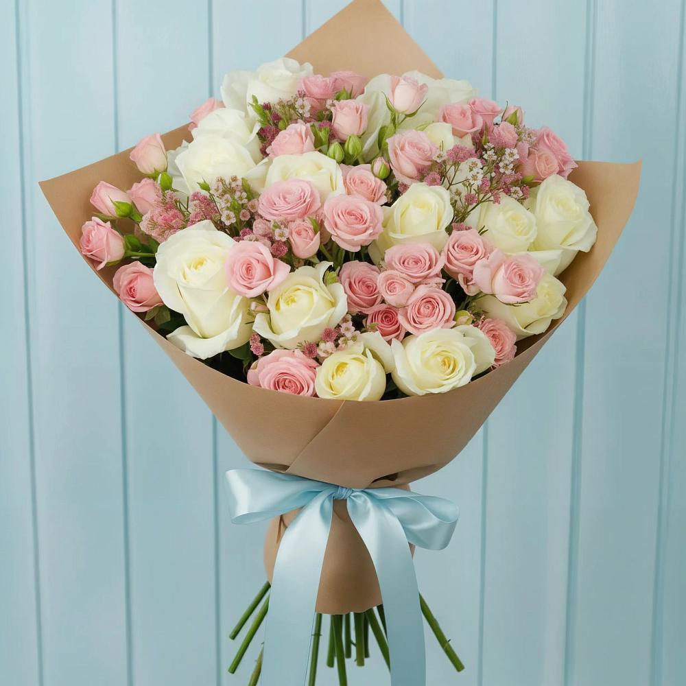 Букет цветов из: Розы в Калиновской