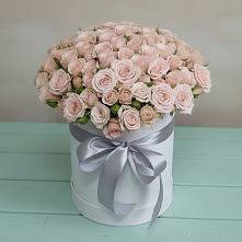 Цветочная композиция из Розы в шляпной коробке #REPLACE_PRED# Калиновской