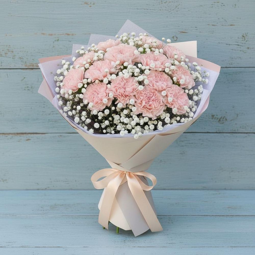 Букет цветов из: Гвоздики в Калиновской