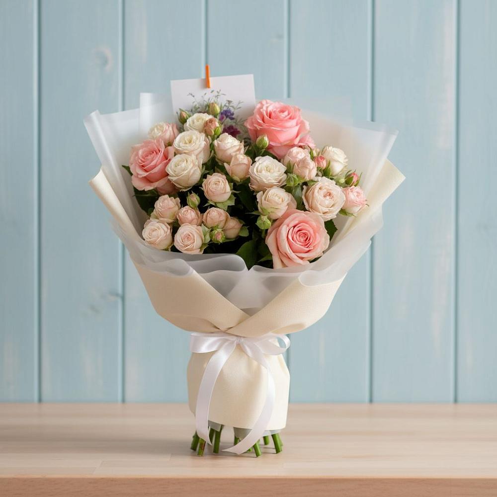 Букет цветов из: Розы в Калиновской