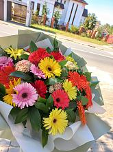 Букет цветов из:  Герберы #REPLACE_PRED# Калиновской