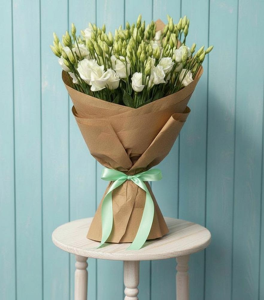 Букет цветов из: Лизиантусы в Калиновской