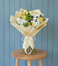 Букет цветов из:  Хризантемы и Розы #REPLACE_PRED# Калиновской