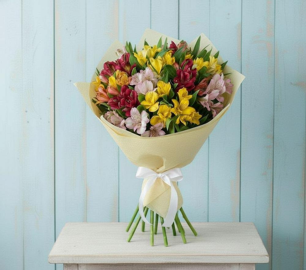 Букет цветов из: Альстромерии в Калиновской