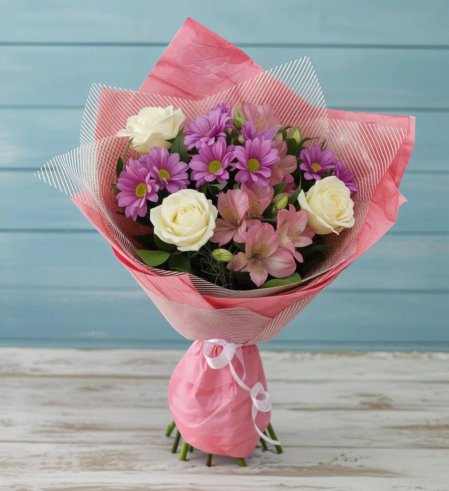 Букет цветов из: Герберы в Калиновской