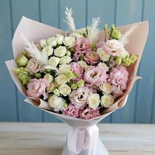 Букет цветов из:  Альстромерии и Розы в Калиновской